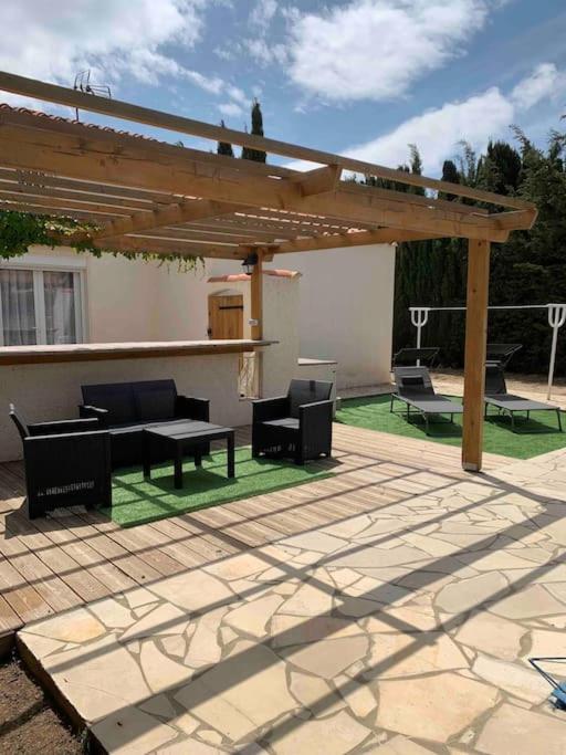 Jolie Villa Piscine A 15 Min Du Barcares 萨勒斯勒沙托 外观 照片